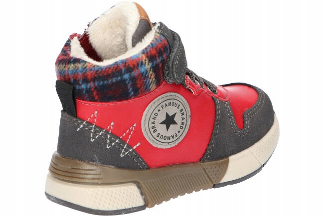 Zateplené topánky, červené
