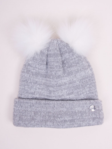 Dievčenská čiapka, sivá