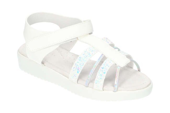 Dievčenské sandále, biele