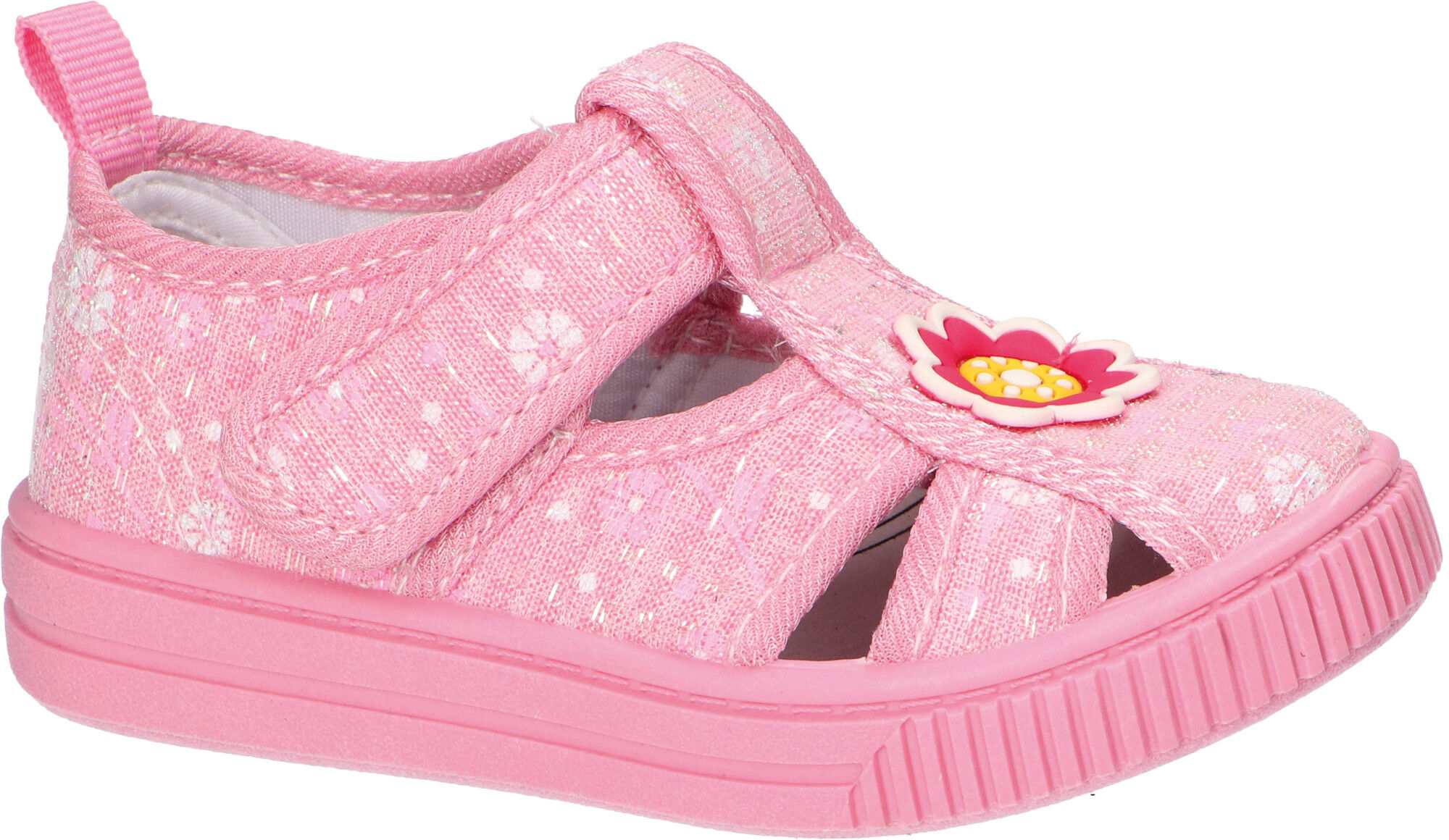 Dievčenské textilné sandále, svetloružové