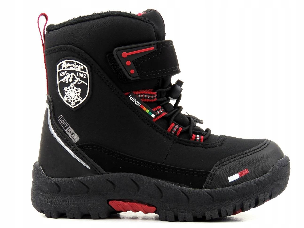 Chlapčenské softshellové snehule , červené