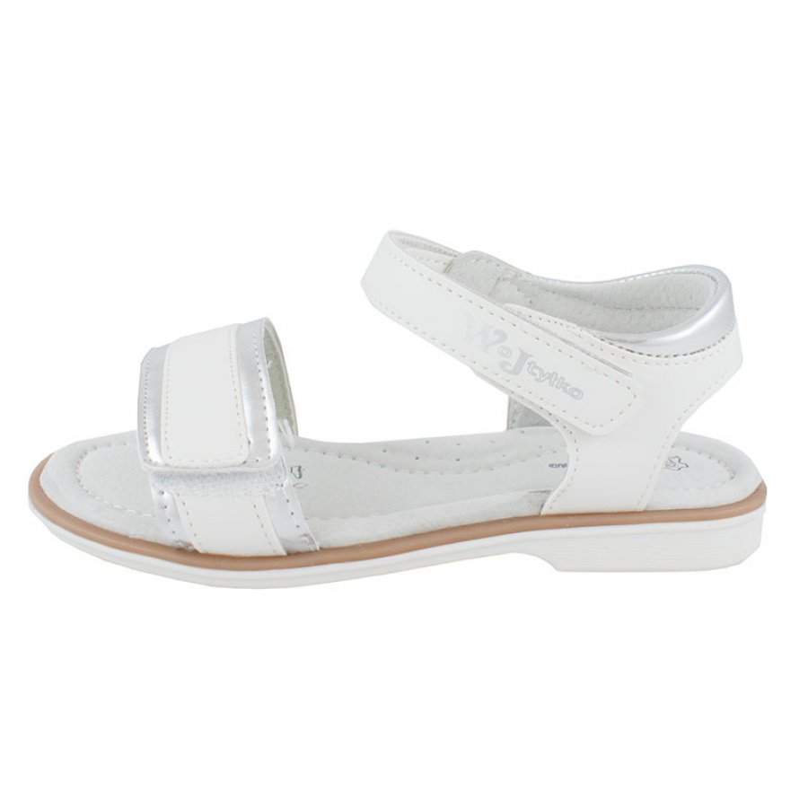 Trendové sandále, biele