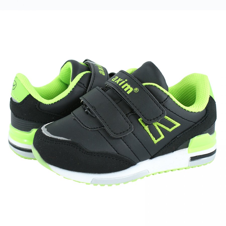 Športové tenisky s koženou stielkou, čierne