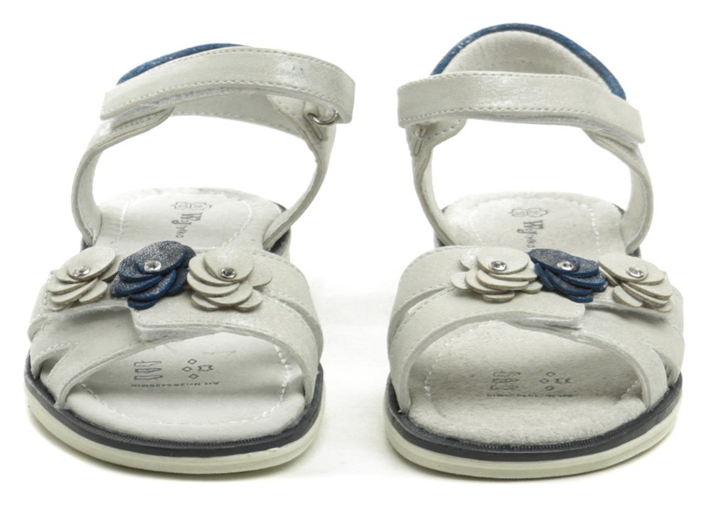 Dievčenské sandále, biele