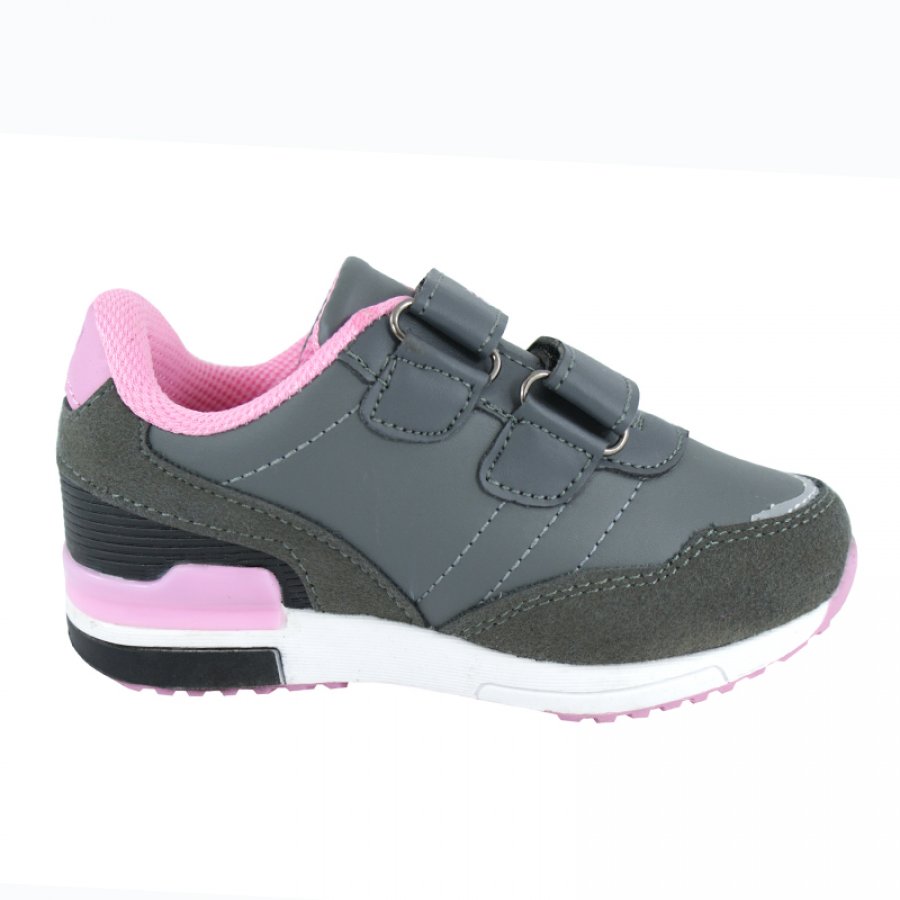 Športové tenisky s koženou stielkou, sivé